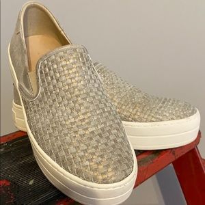 J/Slides Platform Leather Sneaker